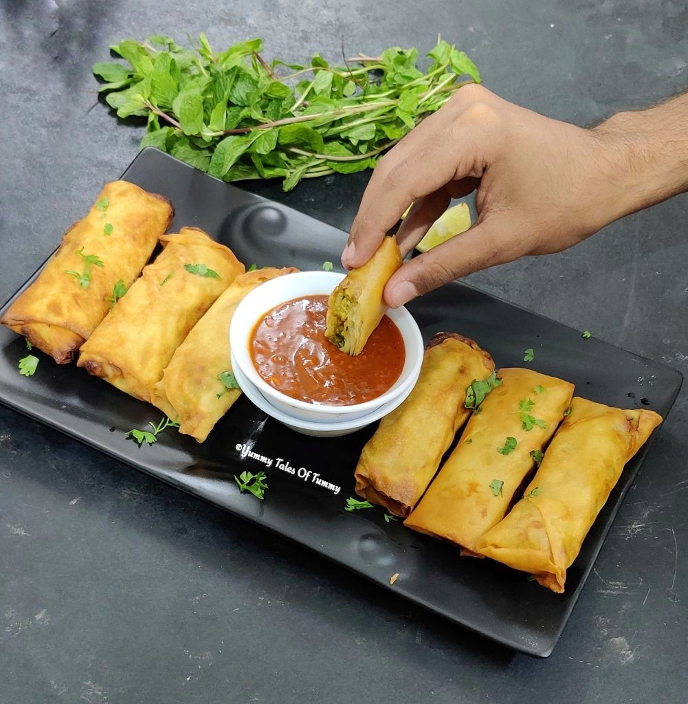 Chicken Tikka Spring Rolls How To Make Chicken Tikka Spring Rolls