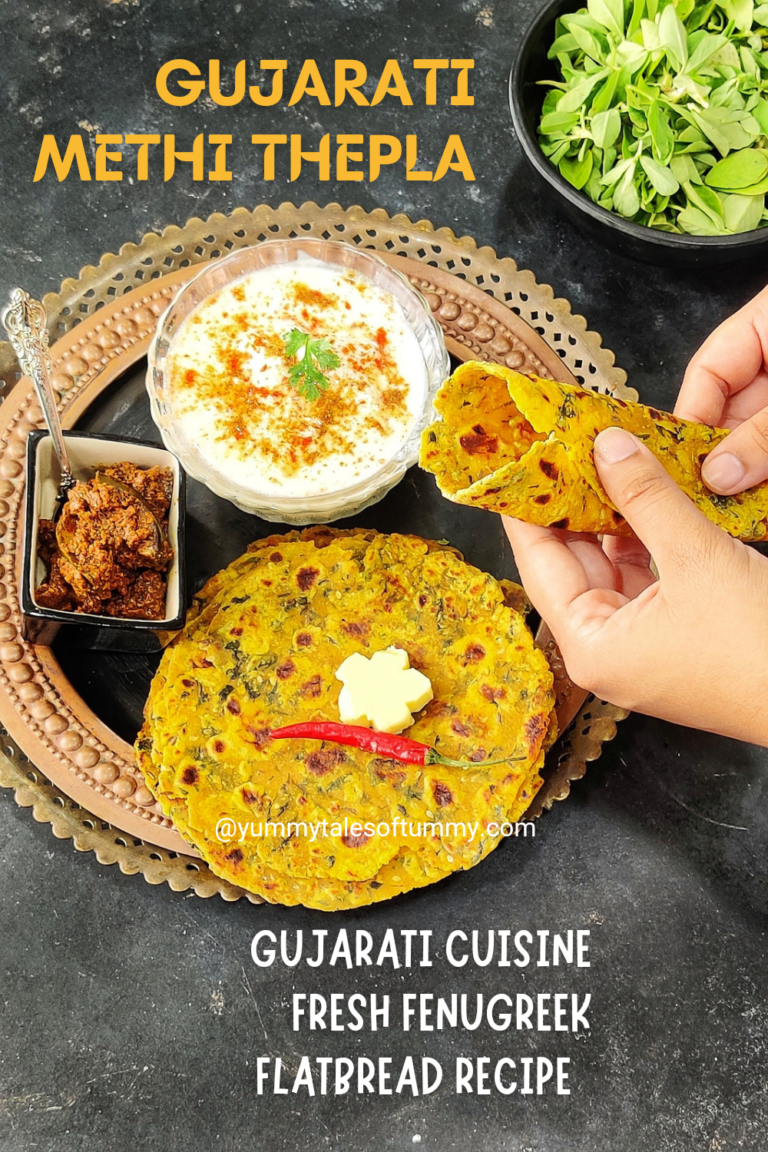 Methi Thepla Recipe Gujarati Thepla Methi Na Thepla Yummy Tales