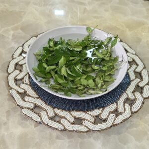 Curry leaves in water
