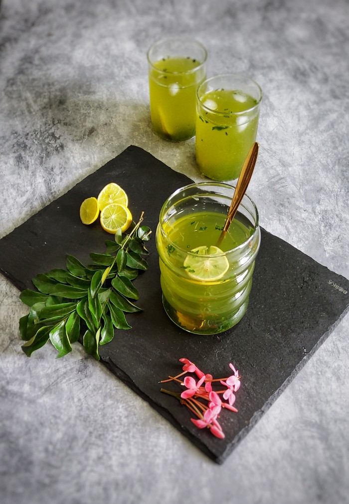 Curry leaves lemonade | Curry leaves cooler