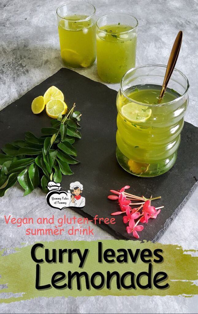 Pin 1 curry leaves lemonade | Curry leaves summer cooler