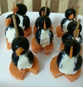 Read more about the article Cream cheese Penguins Appetizer