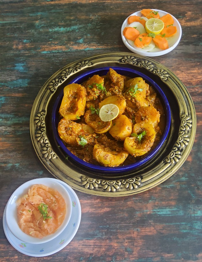 Bharwa Tinda |  Stuffed Apple Gourd