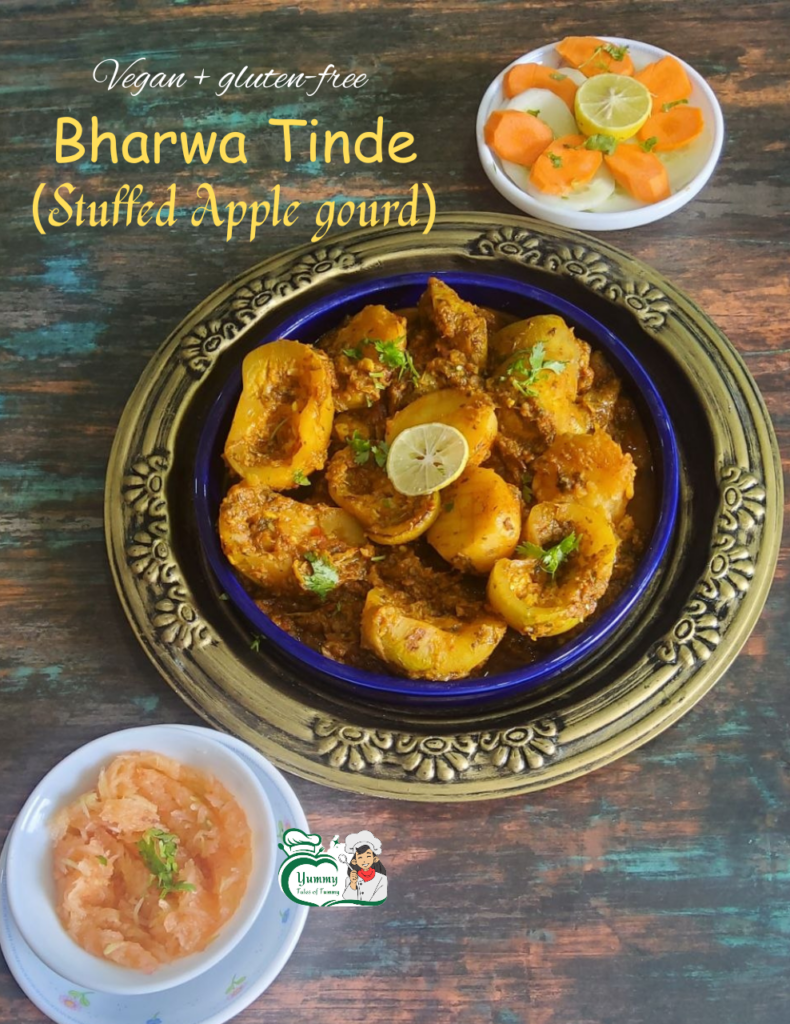 Bharwa Tinda | Stuffed Apple Gourd pin 1