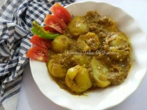 Read more about the article Bharvaan Tinde Alu | Stuffed Apple Gourd