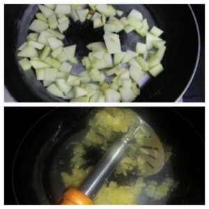 Apple sauce making 