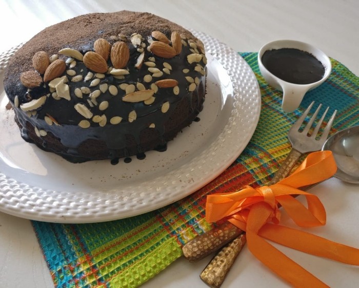 Buckwheat flour Chocolate beetroot cake