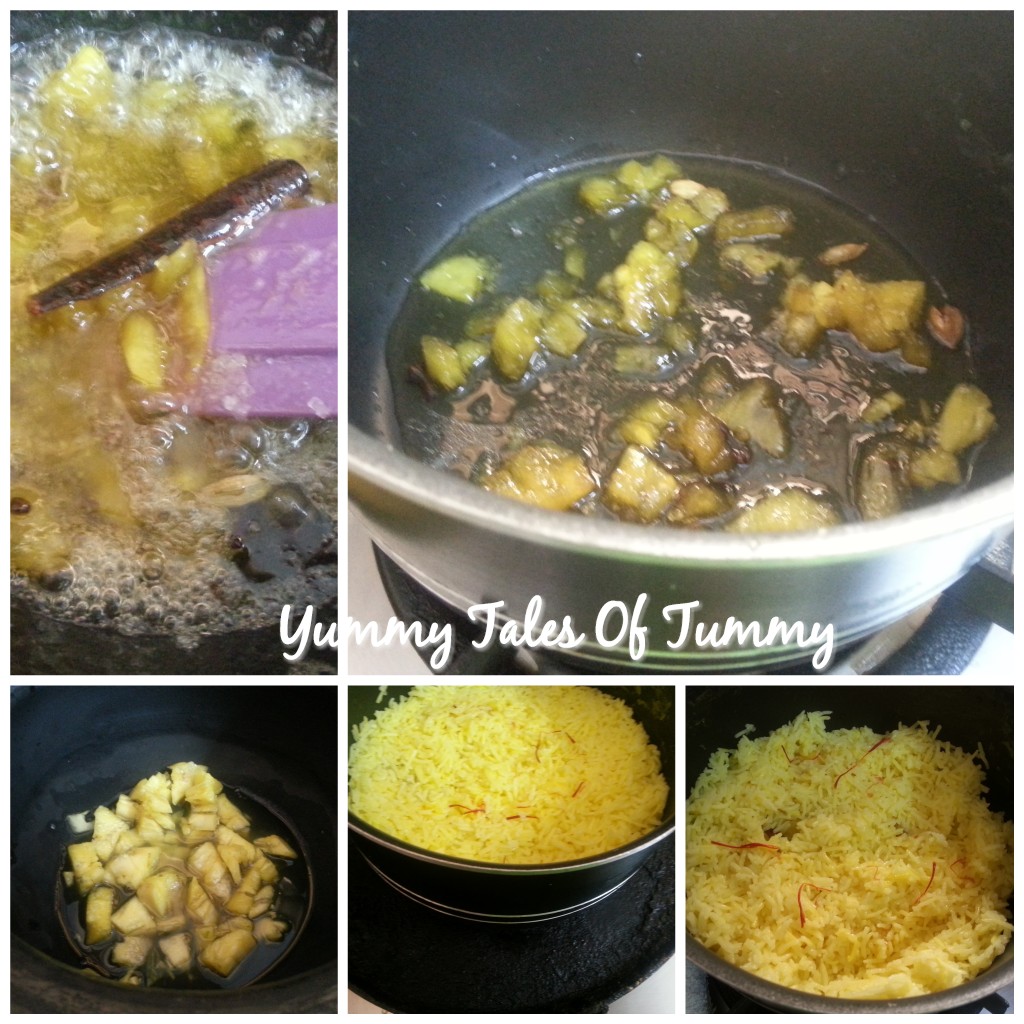 Pineapple Zarda recipe Sweetened Rice Yummy Tales Of Tummy