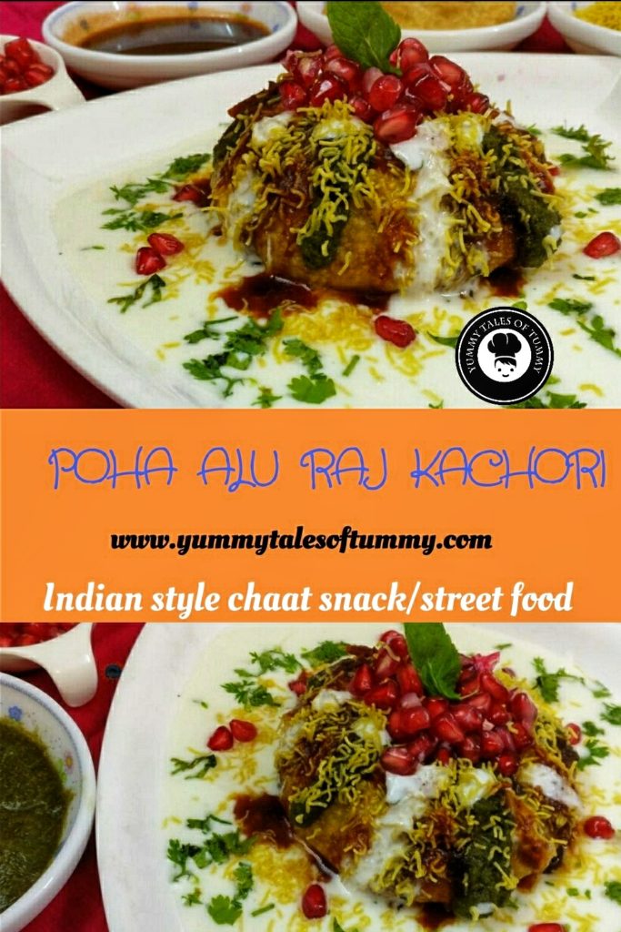 Poha alu raj Kachori