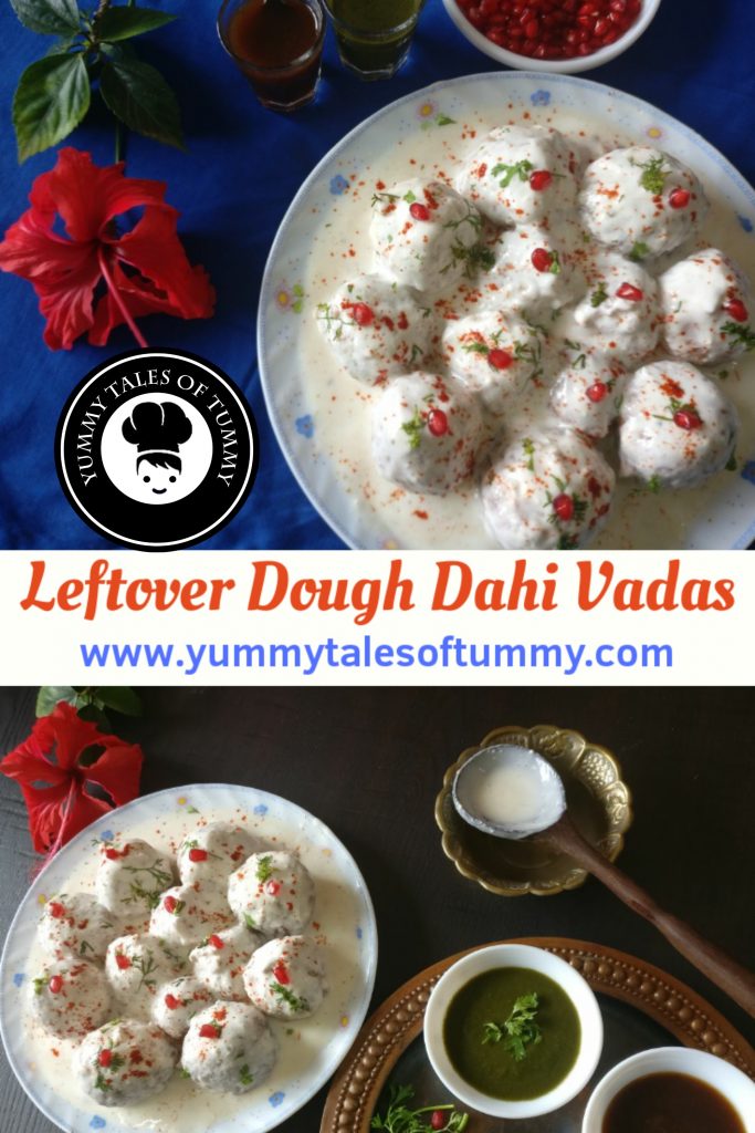 Leftover Dough Dahi vadas