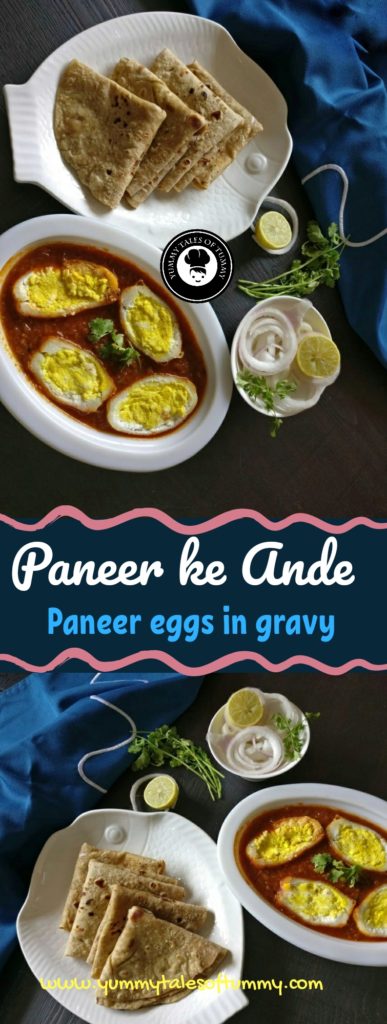 Paneer ke Ande | Paneer eggs in gravy| Vegetarian Egg curry