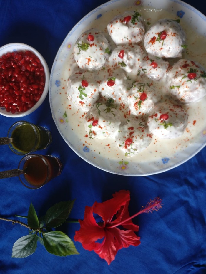 You are currently viewing Leftover dough Dahi Vada