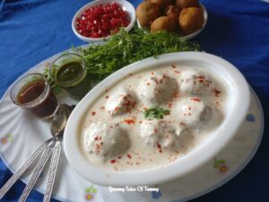 Leftover dough dahi vada