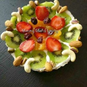 Read more about the article Rajgira Fruit Tart | Amaranth Fruit Tart | No bake fruit tart