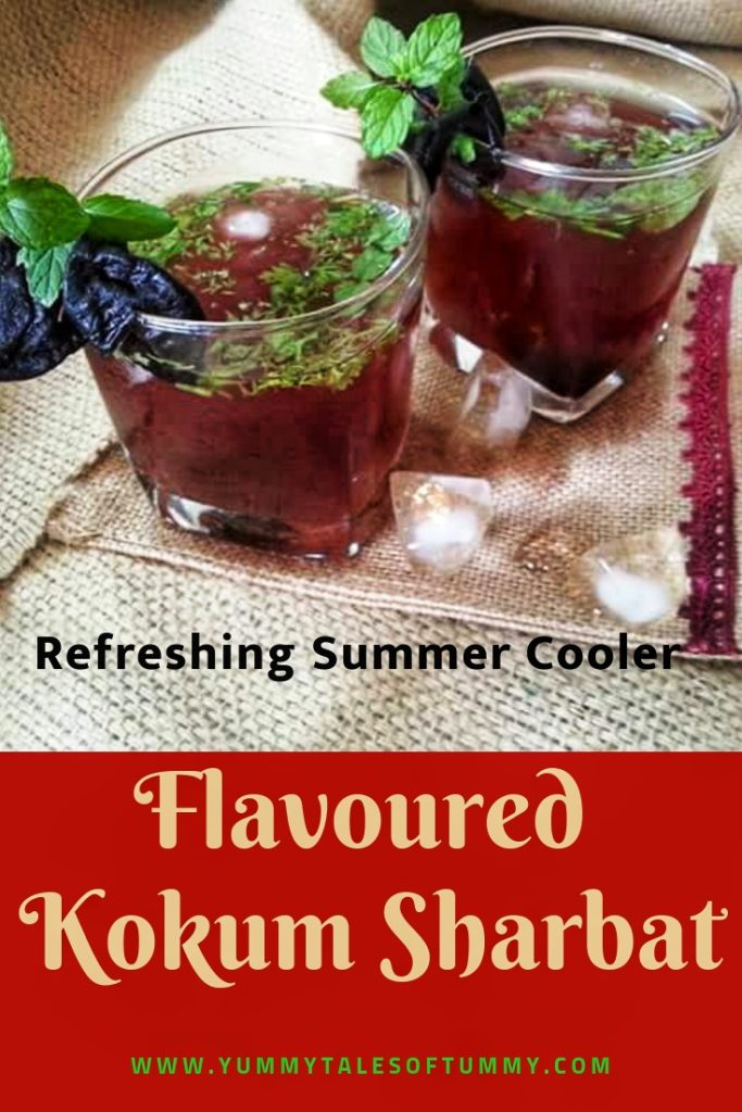 Kokum Sharbat | Flavoured kokam sharbat