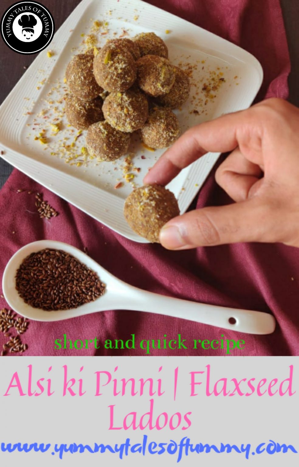 Alsi Pinni Recipe Flaxseed Ladoo Alsi ke Laddu Yummy Tales Of Tummy