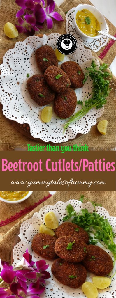 Beetroot Cutlet | Bengali Vegetable Chop - Yummy Tales Of Tummy