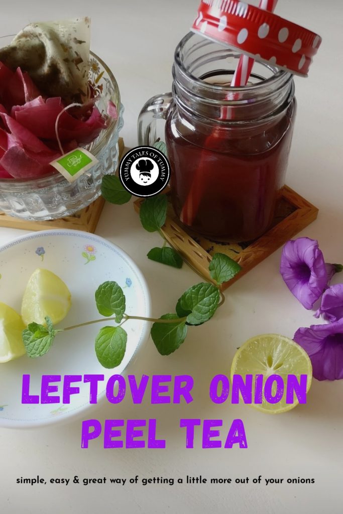 Leftover onion peel tea