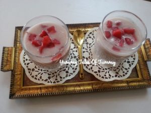 Read more about the article Tub Tim Grob | Red rubies Thai dessert