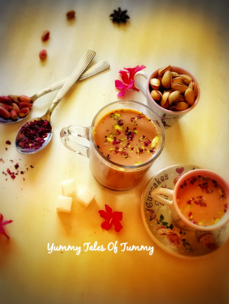 Kashmiri Chai Kashmiri Pink Tea Noon Chai Yummy Tales Of Tummy 
