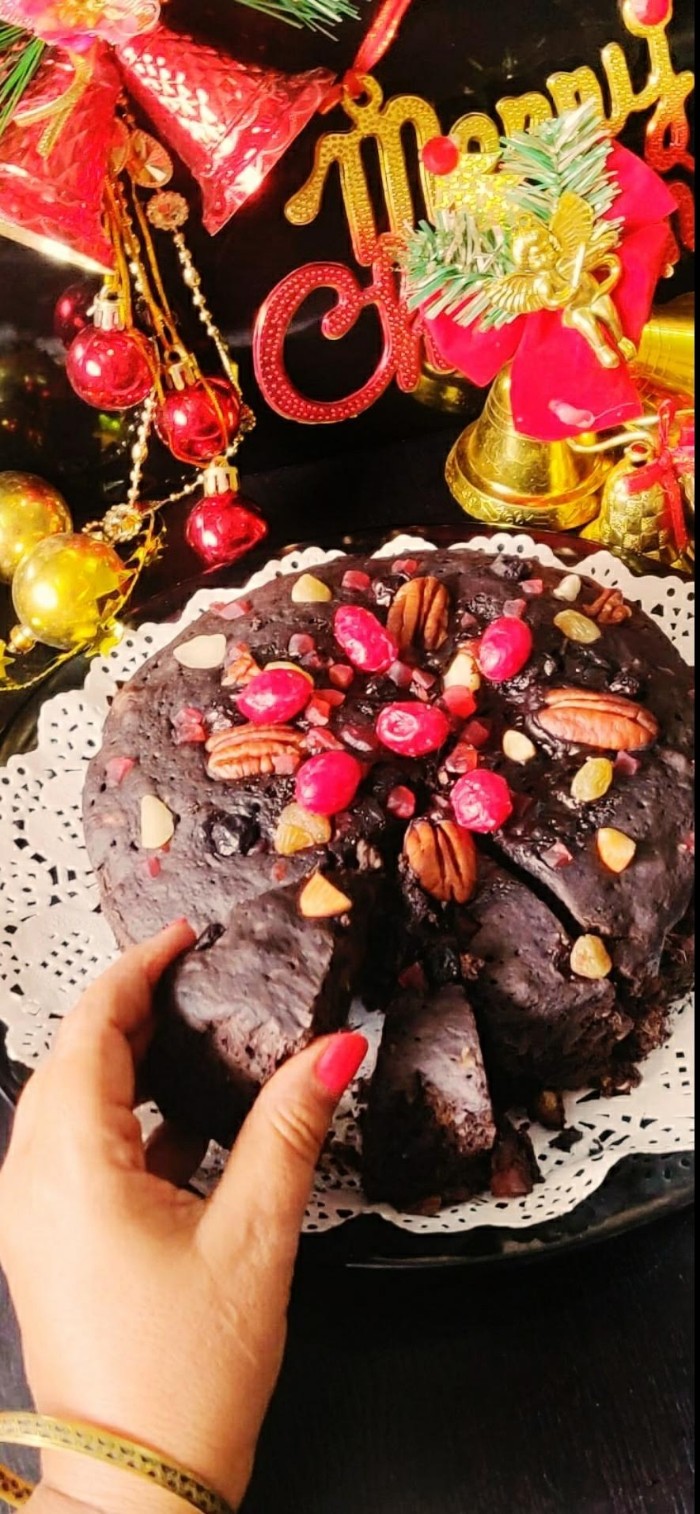 You are currently viewing Easy 5 minute Christmas fruit Cake
