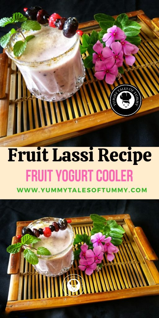 Fruit Lassi Recipe | Fruit Yogurt Cooler
