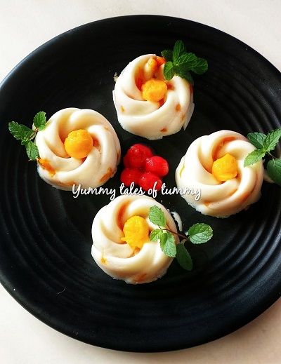 You are currently viewing Mango China grass Pudding | Mango pudding