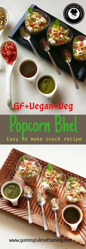 Popcorn bhel recipe | Popcorn chaat