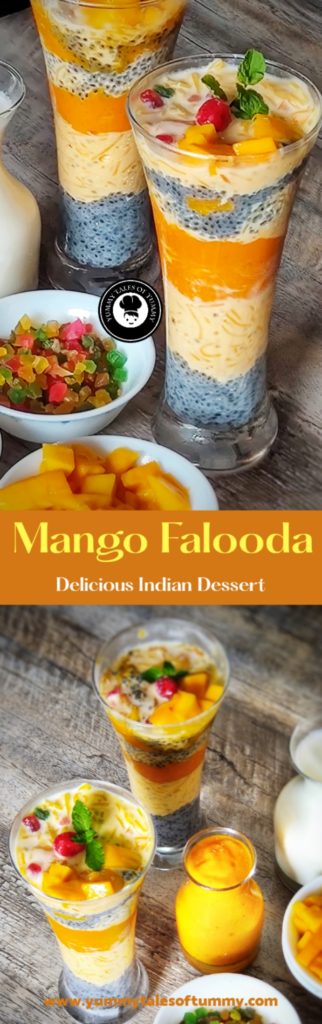 Mango Falooda Recipe | How to make indian dessert Falooda