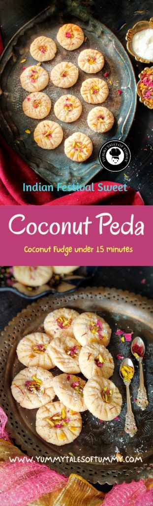 Coconut Peda Recipe | How to make Coconut Peda