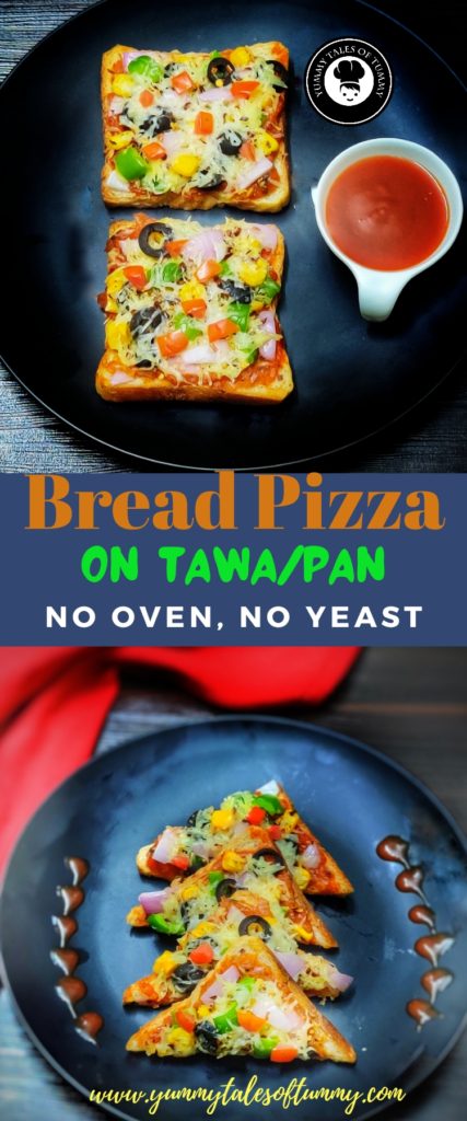 Bread Pizza Recipe | How to make Bread pizza on Tawa