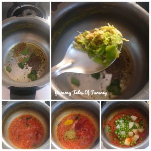 Alu matar Sabzi | Potatoes peas in Tomato gravy