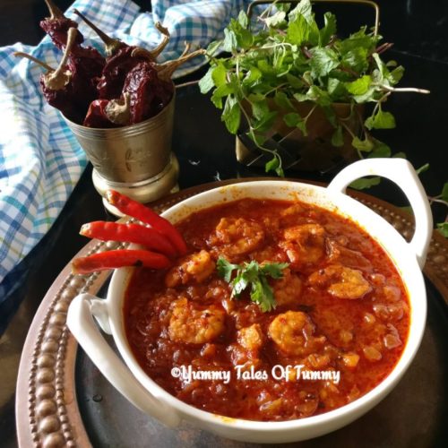 Prawns Balchao Goan Prawns pickle Recipe Yummy Tales Of Tummy