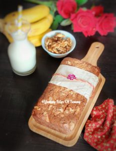 Eggless Banana Walnut Bread | Vegan Banana Bread