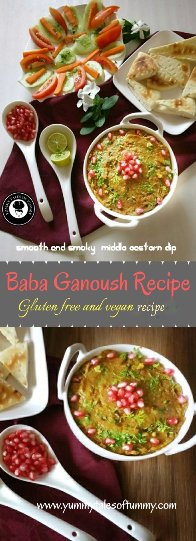 Baba Ganoush Recipe | Baba ghanouj pin 1 
