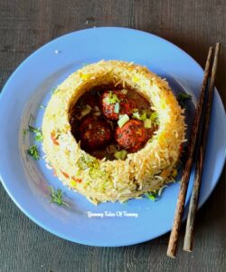 Veg Manchurian Recipe 2 ways served in a different way