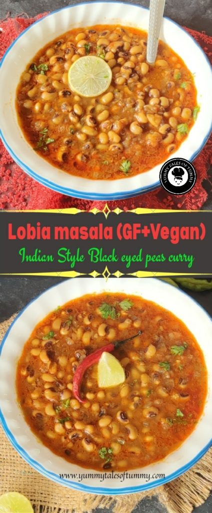 Lobia masala sabzi | Black eyed peas curry | Sukhi Chawli sabzi