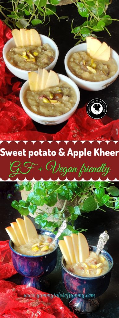 Sweet potato and apple kheer