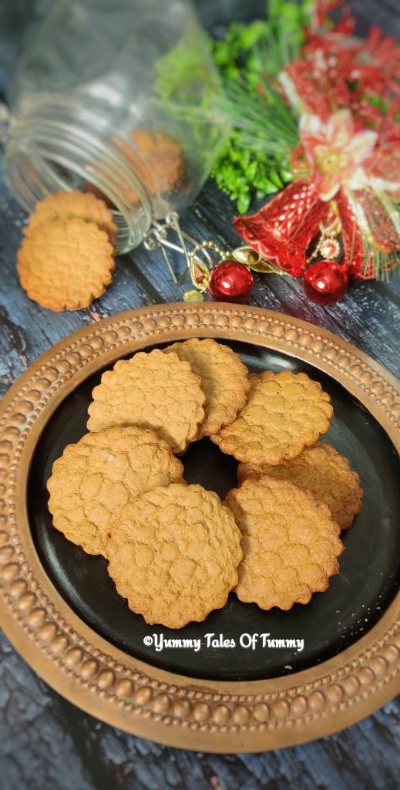 Spiced Whole Wheat Cookies | Atta Biscuits