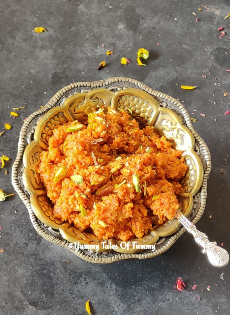 1 spoon ghee Gajar halwa recipe | Gajar ka halwa