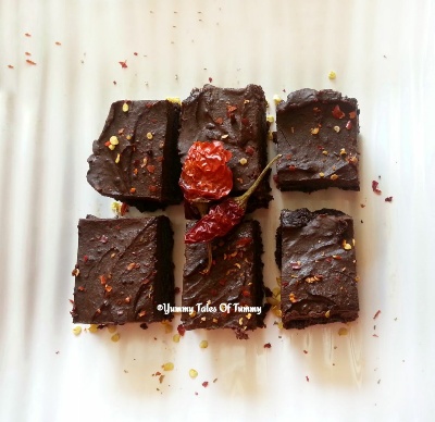 You are currently viewing No bake chili walnut brownies | Chili Brownies