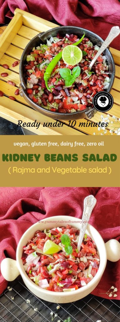 Kidney Bean Salad | Rajma and Vegetable salad