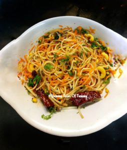 Quick Masala Veggie Spaghetti
