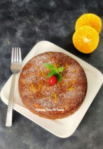 Eggless orange cake Recipe