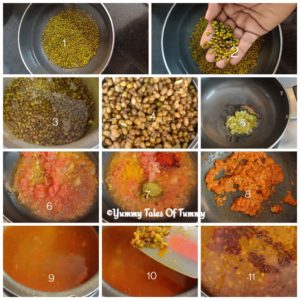 Green Gram Curry (Whole mung Beans curry)