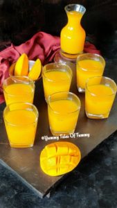 Read more about the article 4 ingredient Mango Frooti Recipe | Mango Fruity