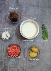 Ingredients shown on grey background