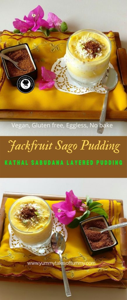 Jackfruit Sago Trifle Pudding | Jackfruit pudding