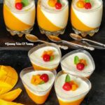 Mango Vanilla Panna cotta | Mango Pudding