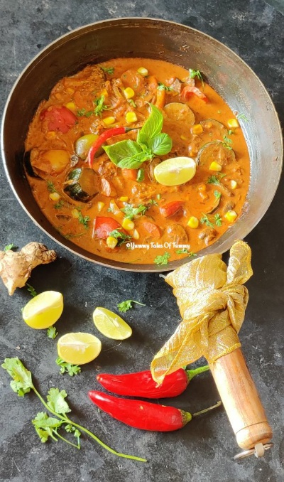 Thai Red curry with Vegetables | Thai Red Curry